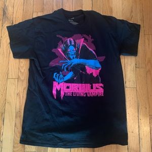 Morbius T-Shirt. Black. Size Large. Horror. Marvel.